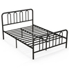 Double/King Size Metal Bed Frame with Headboard and Footboard-Double Size