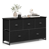 Fabric Drawer Cabinet for Wardrobe,  Bedroom,  Living Room-Black