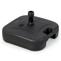Fillable Patio Umbrella Base Stand Up to 30kg for Yard-Black