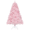 Flocked Artificial Xmas Tree with 808 PVC Branch Tips and 350 LED Lights
