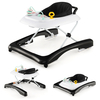 Foldable Baby Walker with Wheels and Anti Roll Over for Kids-Black