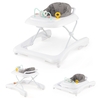Foldable Baby Walker with Wheels and Anti Roll Over for Kids-Grey