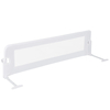 Foldable Bed Rail for Toddlers with Adjustable Safety Strap-White