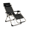 Foldable Zero Gravity Lounge Chair with Removable Headrest and Adjustable Backrest-Black