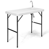 Folding Fish Cleaning Table with Sink and Quick-Connect Faucet