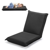 Folding Floor Chair with Reclining Function and 6 Adjustable Positions-Black
