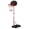 Freestanding Adjustable Height Basketball Stand Hoop -Red
