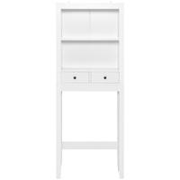 Freestanding Washing Machine Shelves with 2 Drawers