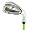 Individual Gold Club for Kids with Fiberglass Shaft and Headcover-Green