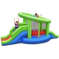 Inflatable Bouncy Castle with 2 Slides and a Basketball Hoop