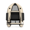 Inflatable Fishing Float Tube with Pump,  Paddle,  Storage Pockets-Beige