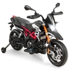 Kids Ride on Motorcycle 12V Battery Powered with Music & LED Light-Black