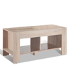 Lift Top Coffee Table with Storage Shelf-Oak
