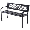 Metal Frame Outdoor Bench with 280kg Load Capacity
