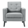 Modern Upholstered Accent Sofa Chair for Living Room-Grey