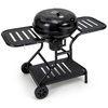 Outdoor Barbecue Charcoal Grill with High-capacity Ash Catcher-Black