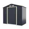 Outdoor Storage Shed with 4 Vents and Double Sliding Door-Size 1