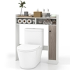 Over The Toilet Storage Cabinet with Adjustable Shelves-White