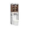 Over-the-toilet Storage Cabinet with Heavy-duty Metal Frame-Rustic Brown