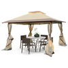 Pop up Gazebo with Vented Top and Portable Canopy Shelter-with Mesh Netting