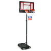 Portable Basketball Stand with Rolling Wheels for Youth -Red