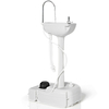 Portable Camping Sink with towel Holder and Rolling Wheels