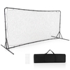 Portable Soccer Rebounder Net with Carry Bag,  Sturdy Metal Frame-Black