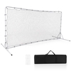 Portable Soccer Rebounder Net with Carry Bag,  Sturdy Metal Frame-White