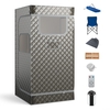 Portable Steam Sauna for Home with 3L Steam Generator-Grey