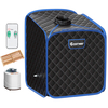 Portable Steam Sauna Spa Private Sauna Tent with Adjustable Temperature-Black