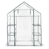 Walk-in Greenhouse with 3 Tiers 4 Shelves-White