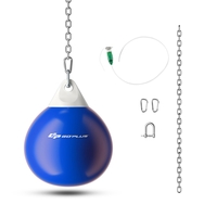 Water Punching Bag with Water Injector and Hanging Accessories-Blue