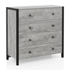 Wooden Storage Dresser for Bedroom Living Room Hallway-Grey