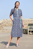 Lily & Me Causeway Collared Floral Print Midi Dress