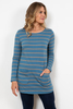 Lily & Me Coastal Tunic Two Colour Stripe