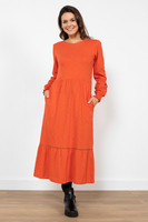 Lily & Me Leafield Organic Cotton Dress Orange