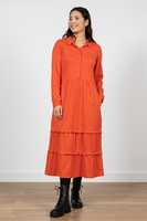 Lily & Me Sophie Shirt Dress Orange