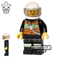 LEGO City Mini Figure  Fire - Orange Jacket