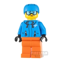 LEGO City Minifigure Skier Dark Azure Jacket