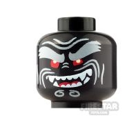 LEGO Mini Figure Heads - Bushy Eyebrows and Fangs
