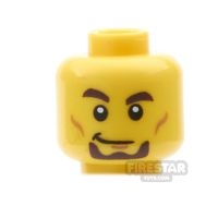 LEGO Mini Figure Heads - Smirk with Goatee