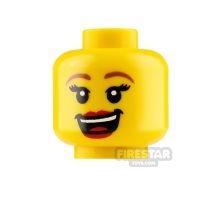 LEGO Mini Figure Heads Open Mouth Laugh