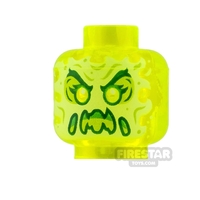 LEGO Mini Figure Heads Slime Ghost with Raised Eyebrows