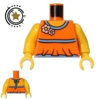 LEGO Minifigure Torso Halter Top with Flowers