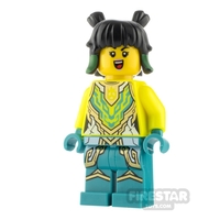 LEGO Monkie Kid Minifigure Mei in Neon Yellow Armor