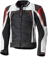Held Hashiro Motorrad Leder-/Textiljacke Schwarz Weiss Rot 52