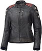 Held Laxy Damen Motorrad Lederjacke,  schwarz-rot,  Größe 40,  schwarz-rot,  Größe 40