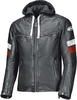 Held Macs Motorrad Lederjacke Schwarz Weiss Rot 60