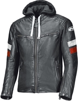 Held Macs Motorrad Lederjacke Schwarz Weiss Rot 60