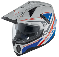 Held Makan Motocross Helm Grau Blau 2XL